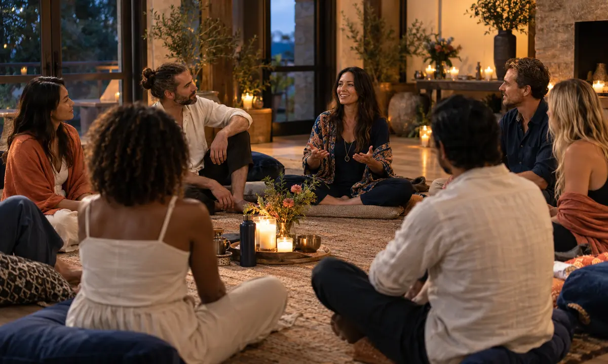 Gemeinsame Breathwork-Gruppe